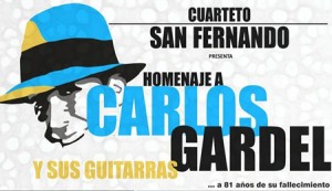 afiche homenaje a gardel en san carlos