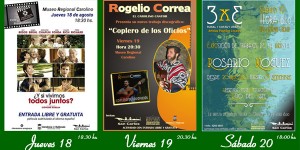 afiche eventos culturales en agosto museo regional carolino