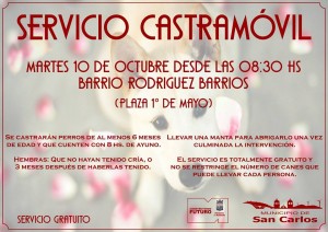 servicio castramovil - octubre 2017 - barrio rodriguez barrios